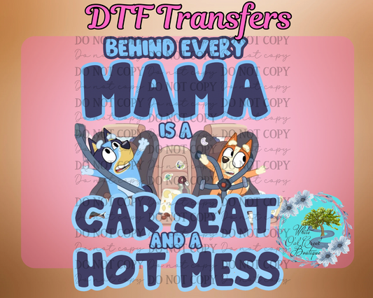 DTF Transfer Car Seat
