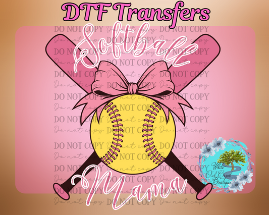 DTF Transfer Softball Mama