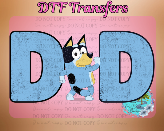DTF Transfer Bluey Dad