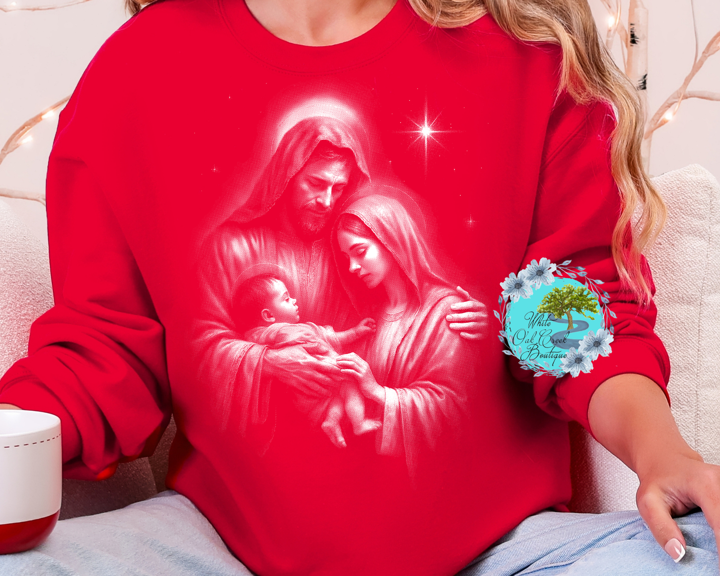 Sweatshirt Holy Nativity Scene Jesus