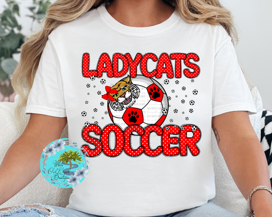 Lady Cats Soccer T-Shirt