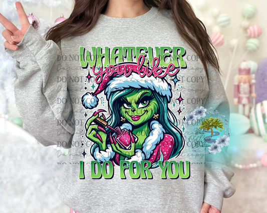 Nail Tech Sweatshirt or T-Shirt Green Guy