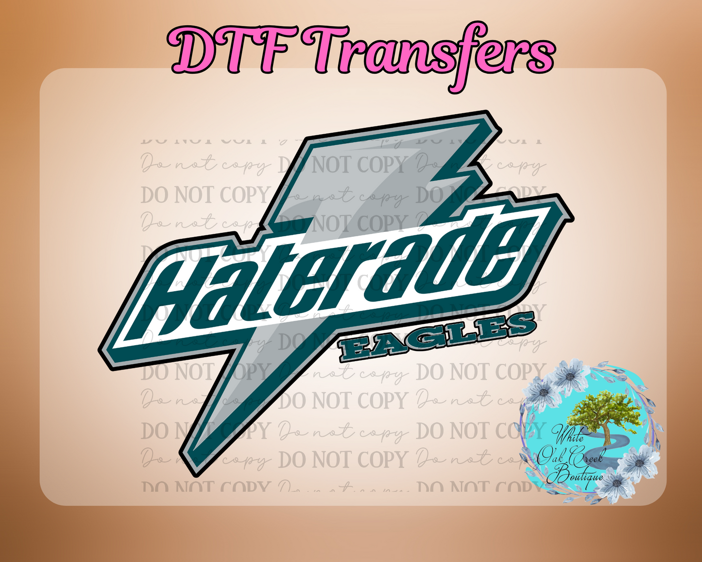 DTF Transfer Haterade Blue