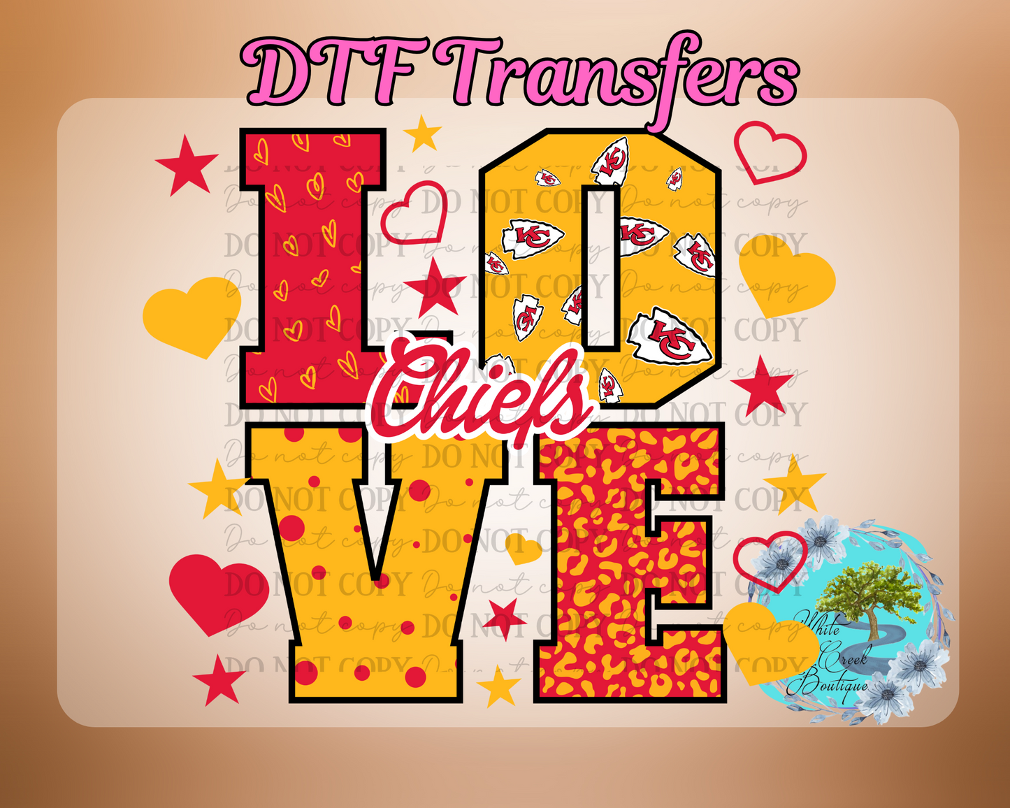 DTF Transfer Love