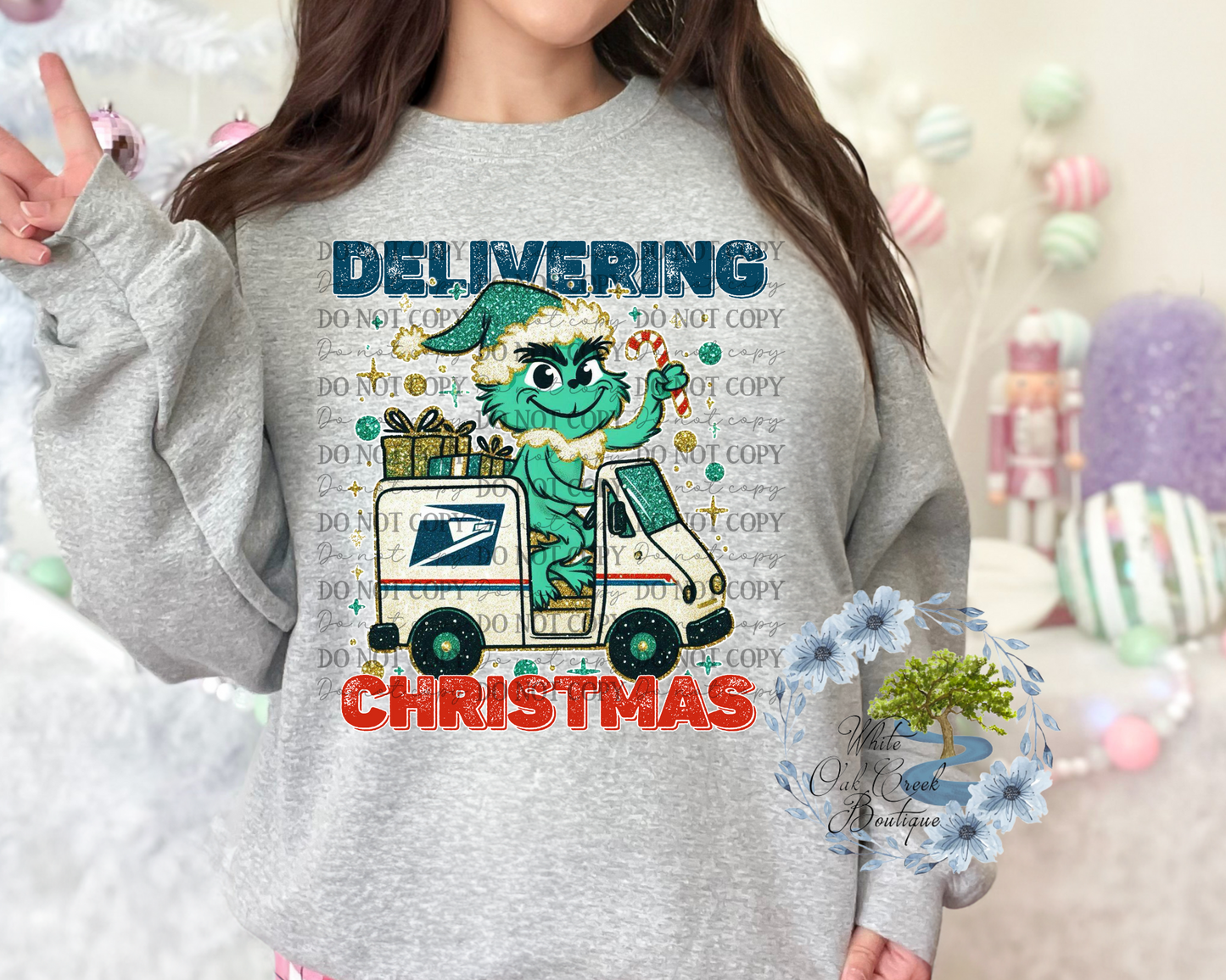 Mailman Girly Sweatshirt or T-Shirt Green Guy
