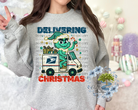 Mailman Girly Sweatshirt or T-Shirt Green Guy