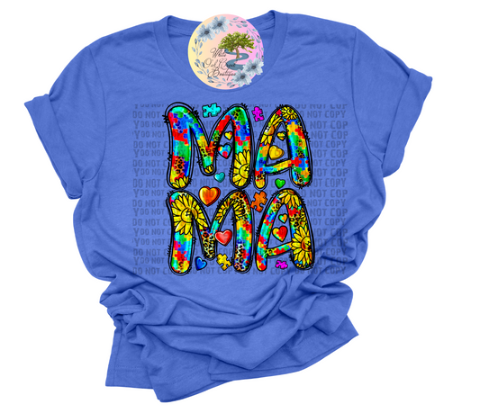 Mama Sunflower Autism T-Shirt