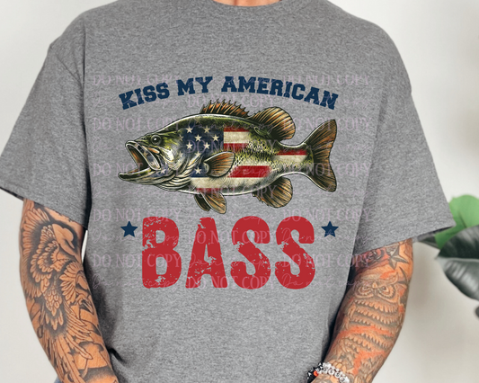 DTF Transfer Kiss My American Bass
