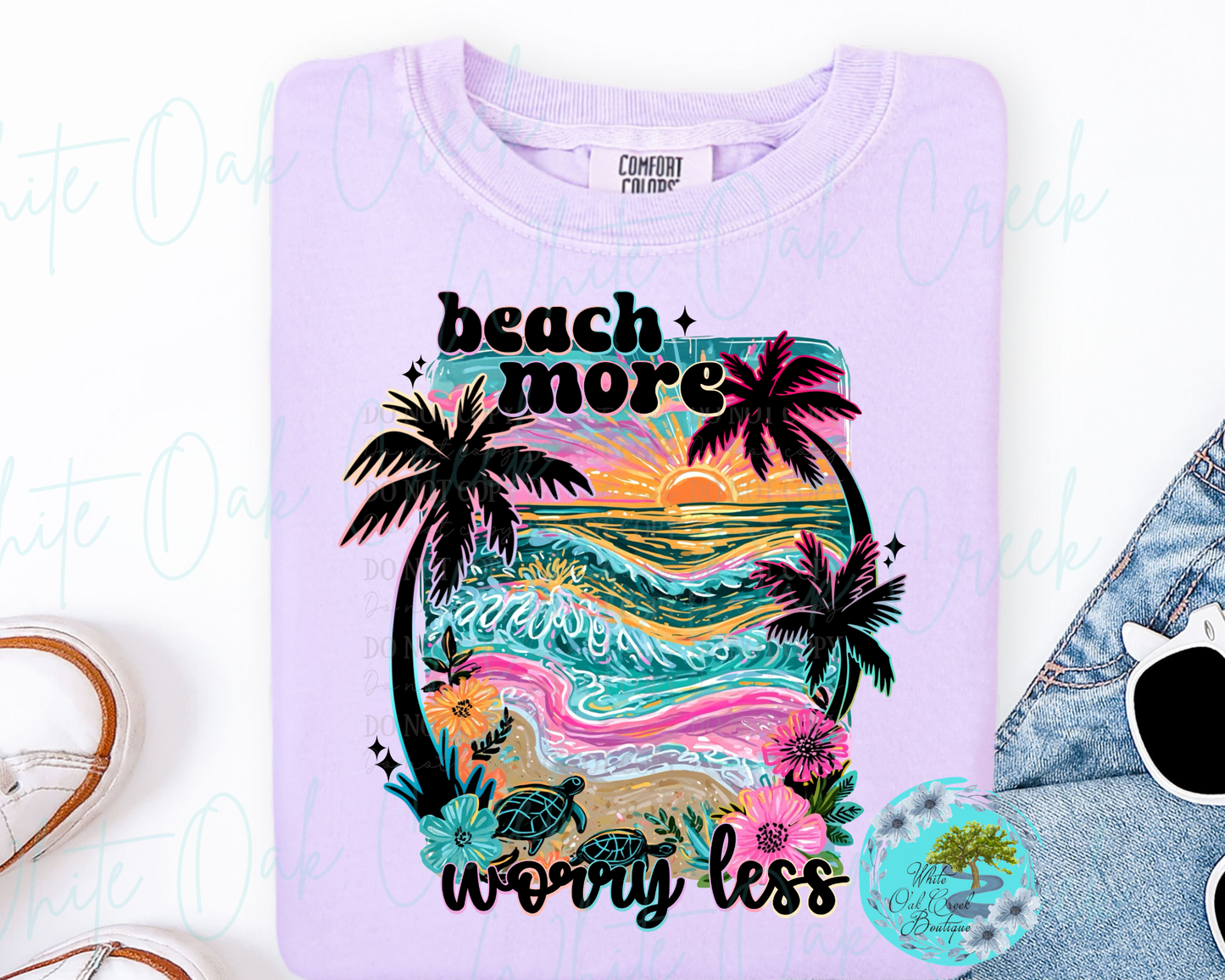 Beach More Worry Less T-Shirt