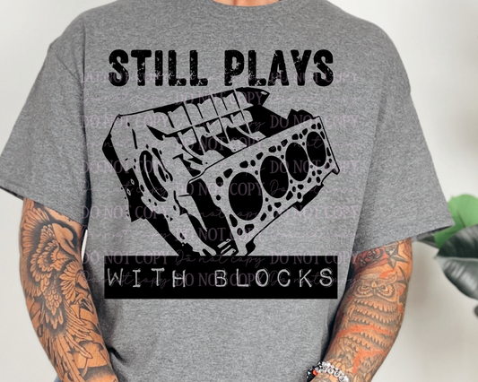 DTF Transfer Still Plays with Blocks