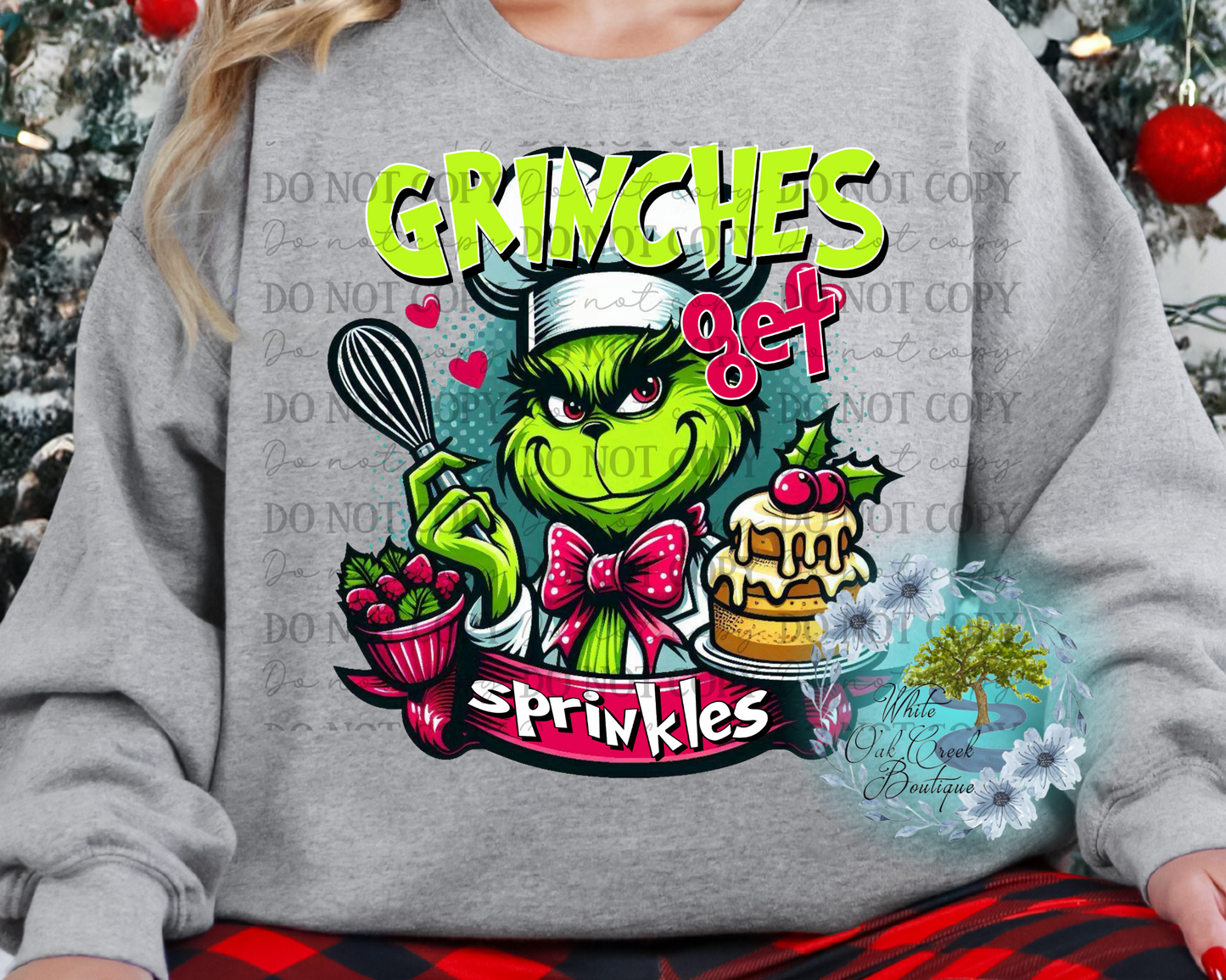 DTF Transfer Grinch Baker