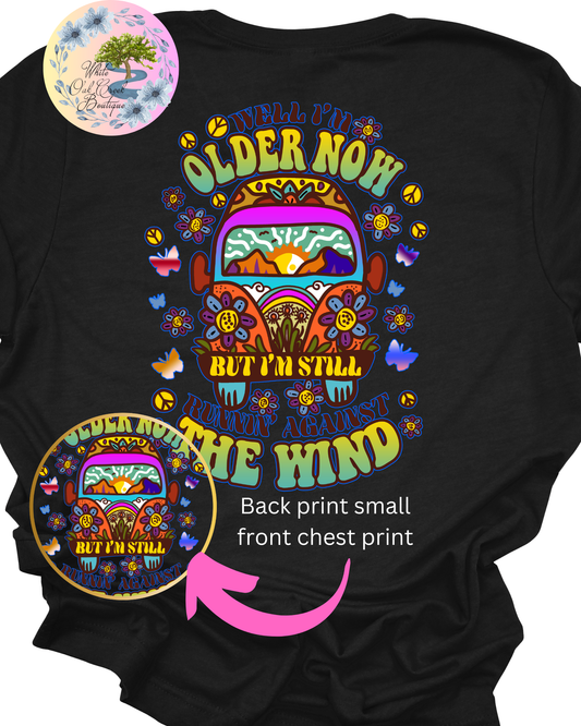 Hippie Van Running against the wind T-Shirt