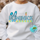 Blue Easter Bunny Personalized Sweatshirt