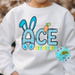 Blue Easter Bunny Personalized Sweatshirt