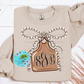 Cow Tag Monogram Sweatshirt