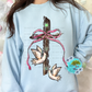 Sweatshirt Cross with Doves