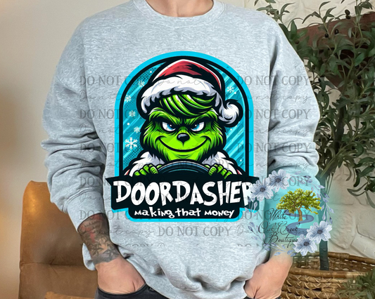 Door Dash Sweatshirt or T-Shirt Green Guy