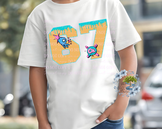 DTF Transfer Drip Six Seven