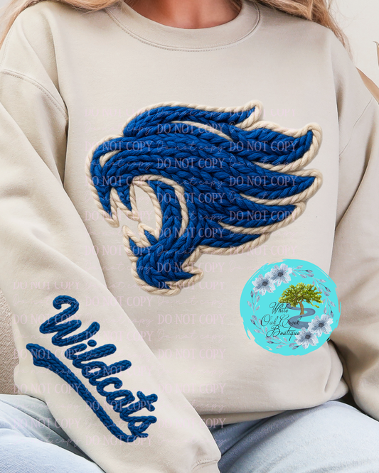 Wildcats Faux Yarn Sweatshirt