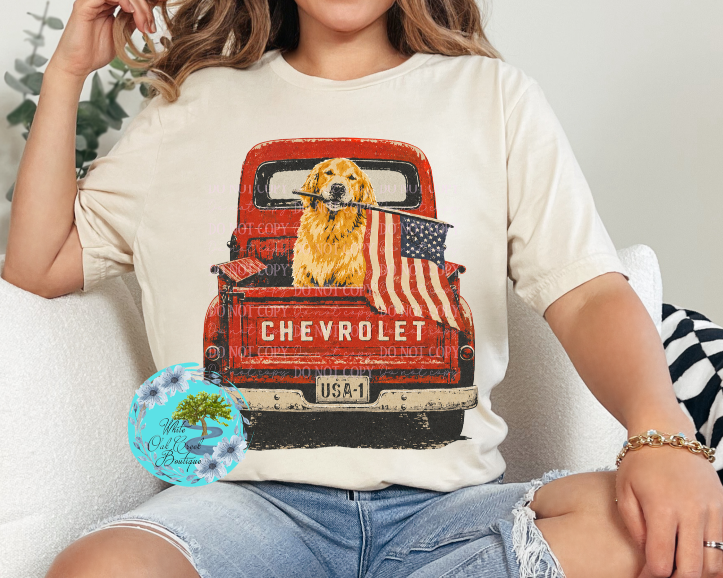 Golden Retriever Dog Chevrolet T-Shirt