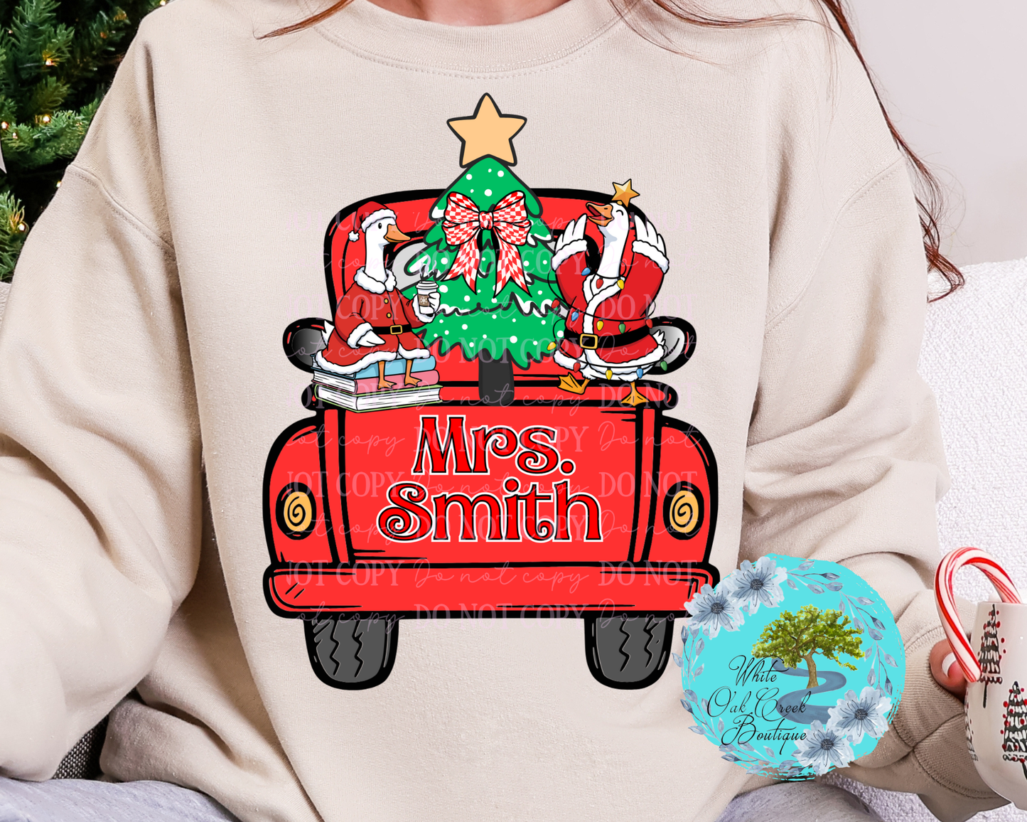 Geese Truck Christmas Sweatshirt