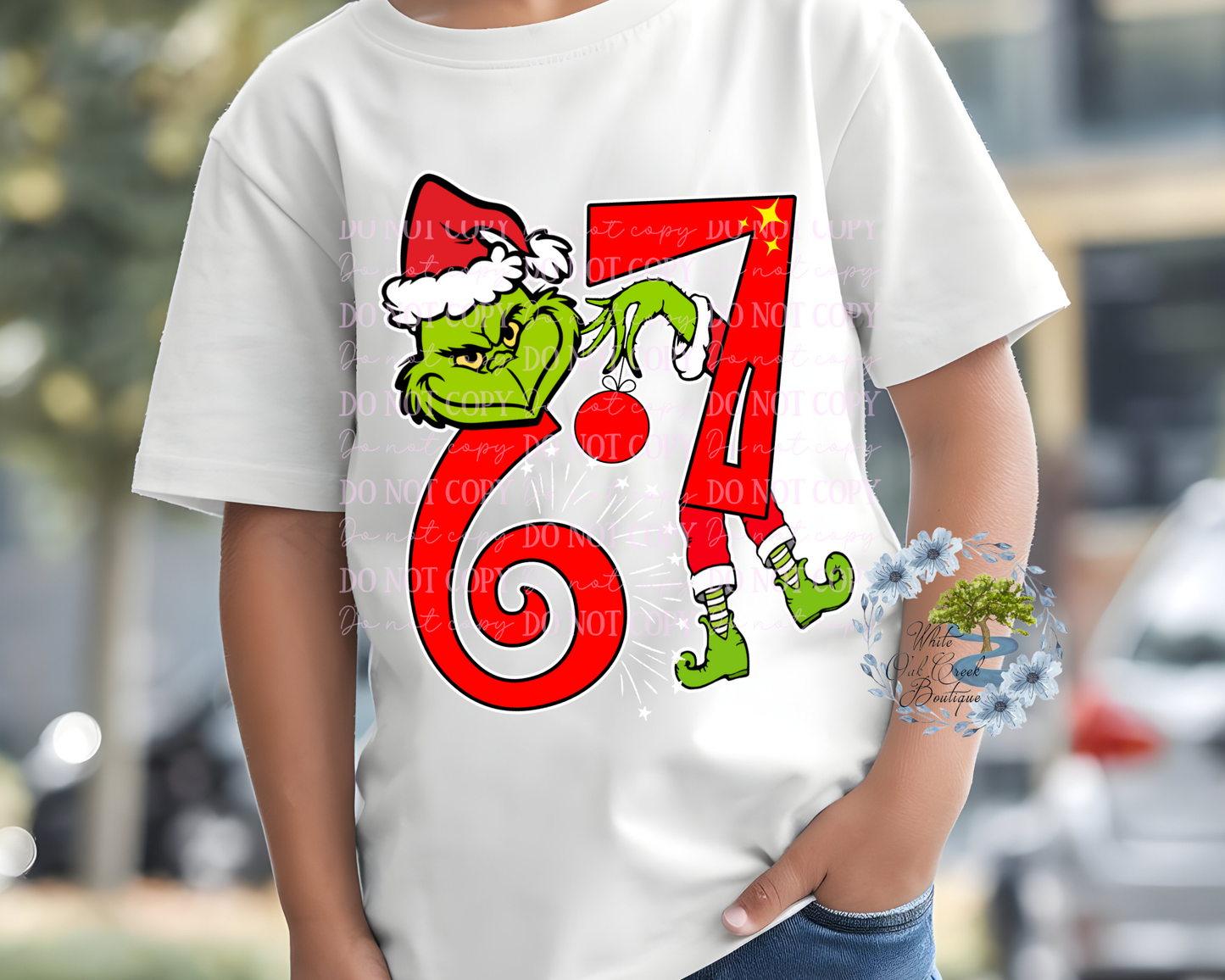 DTF Transfer Grinch Six Seven