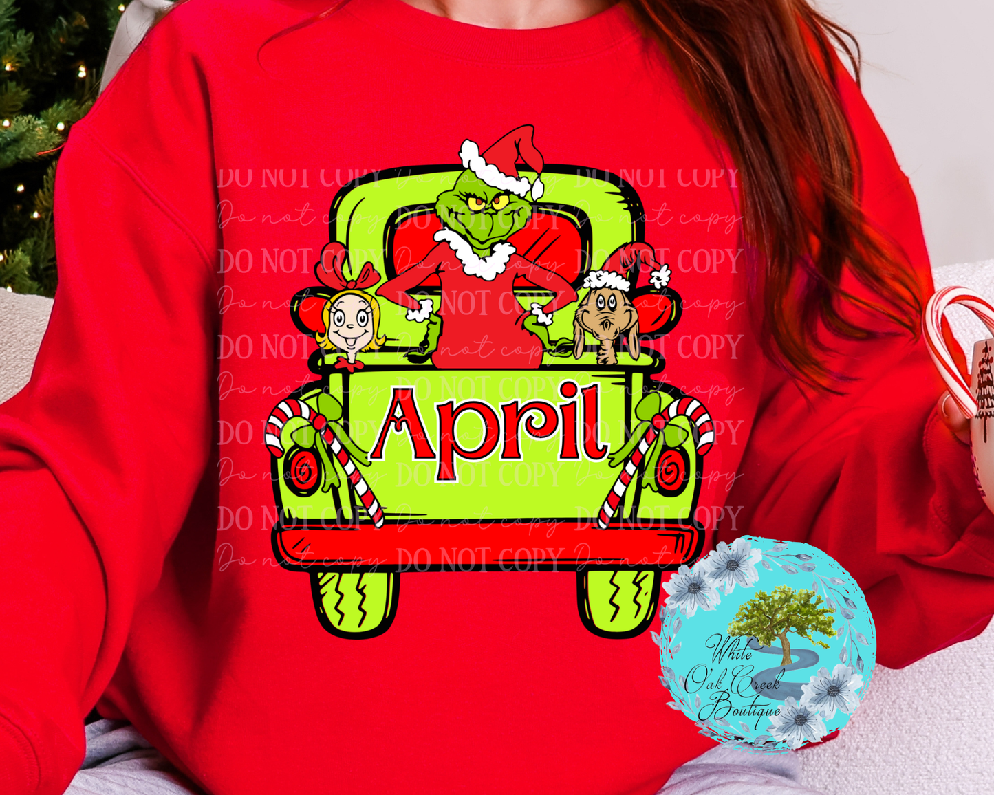 Green Truck Christmas Sweatshirt