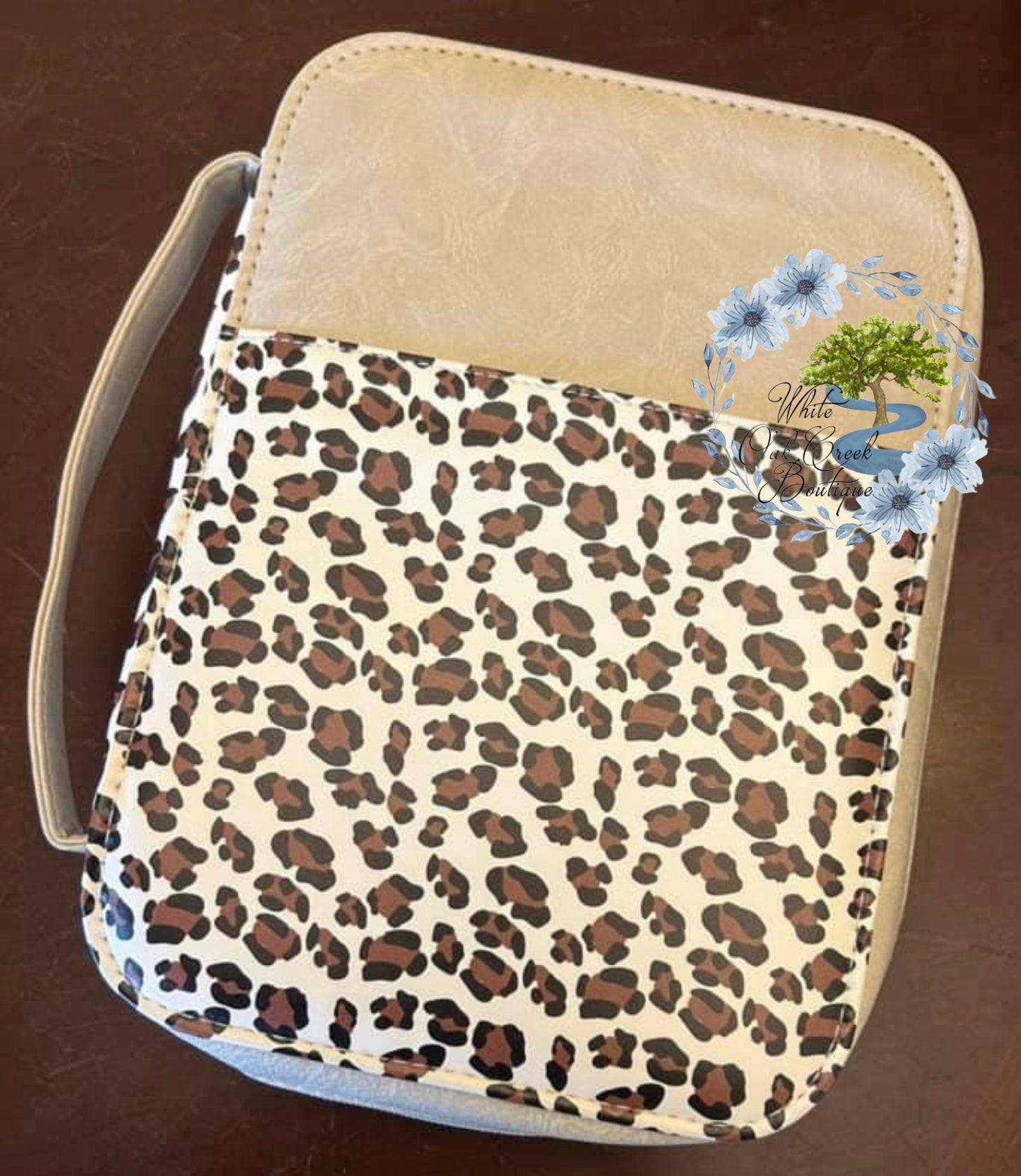 Cheetah Leather Bible Case