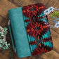 Aztec Teal Leather Bible Case