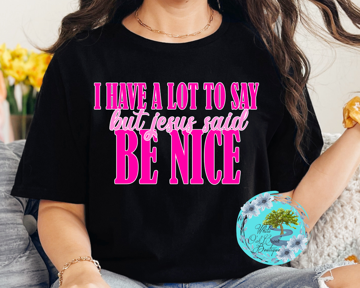 Jesus said be nice T-Shirt