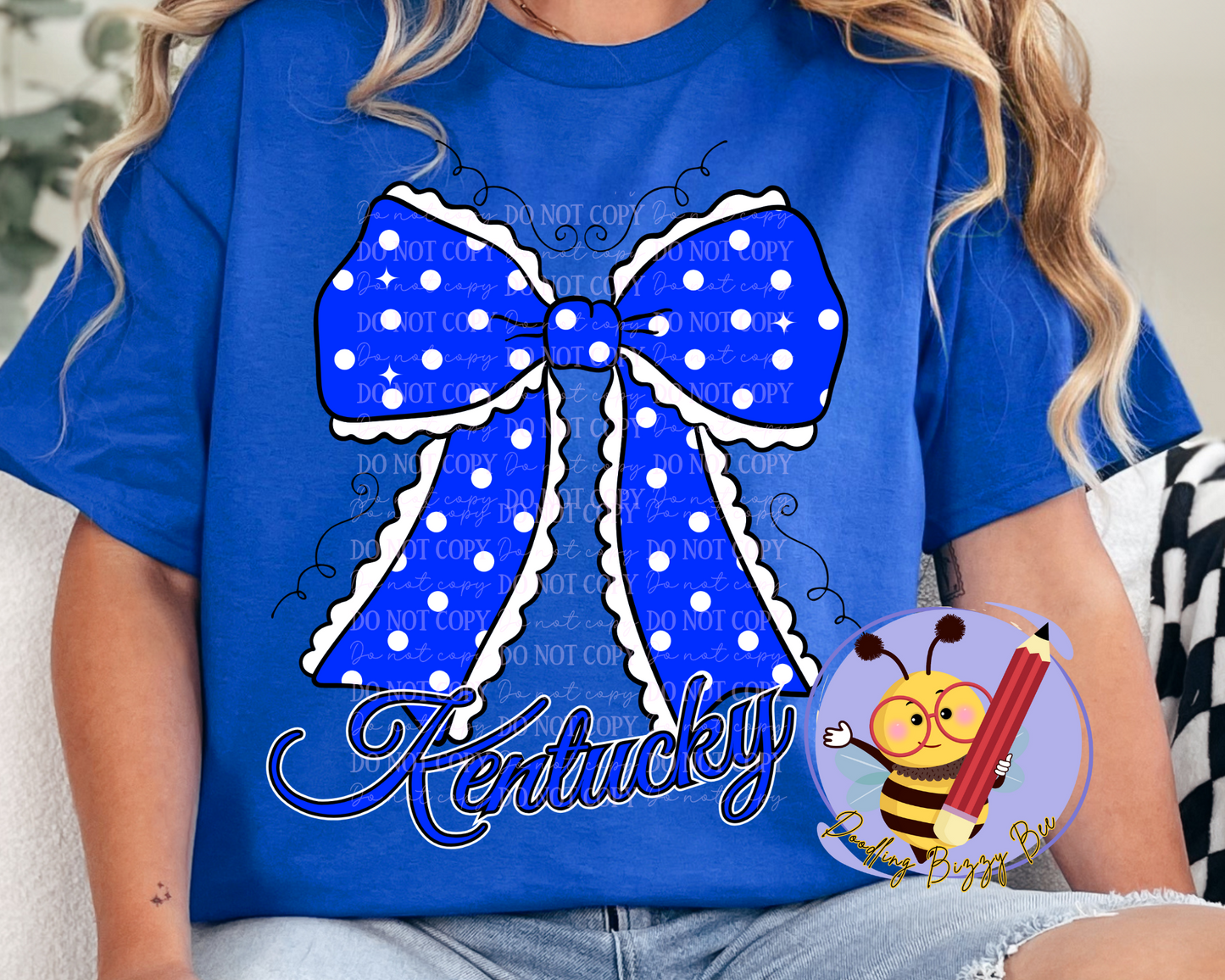 DTF Transfer Kentucky Bow