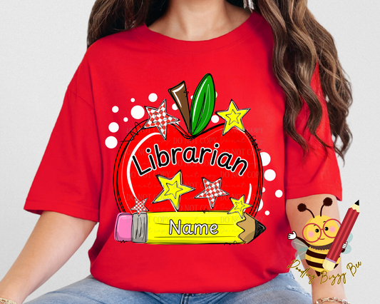 Librarian Personalized T-Shirt