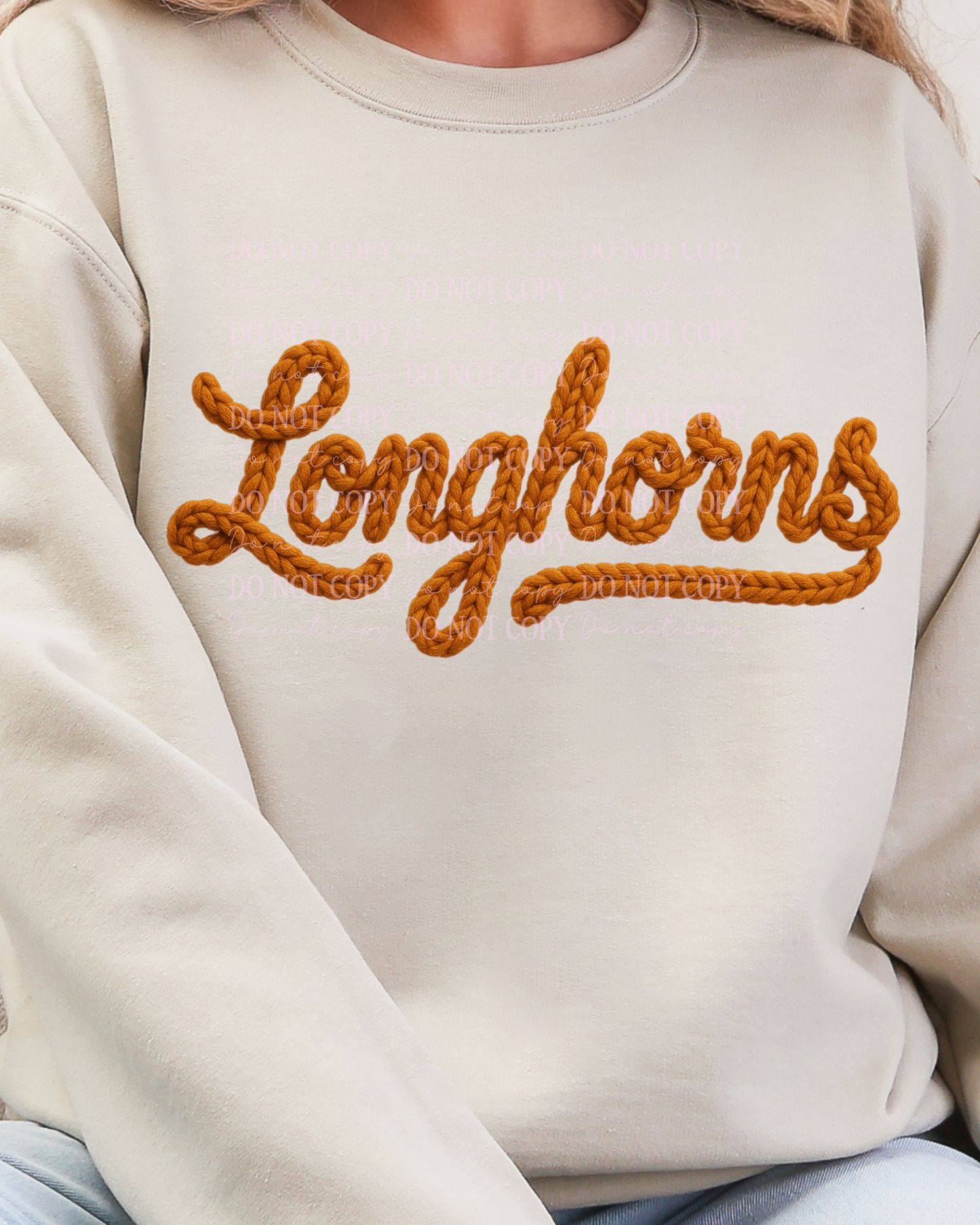 DTF Transfer Longhorns Yarn