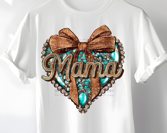 Mama Western Heart T-Shirt