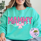 Personalized Floral Bow Doodle T-Shirt or Sweatshirt