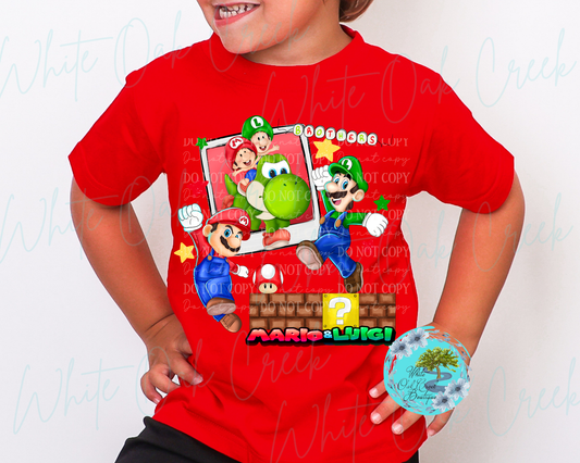 YOUTH Mario Brothers Best Friends T-Shirt
