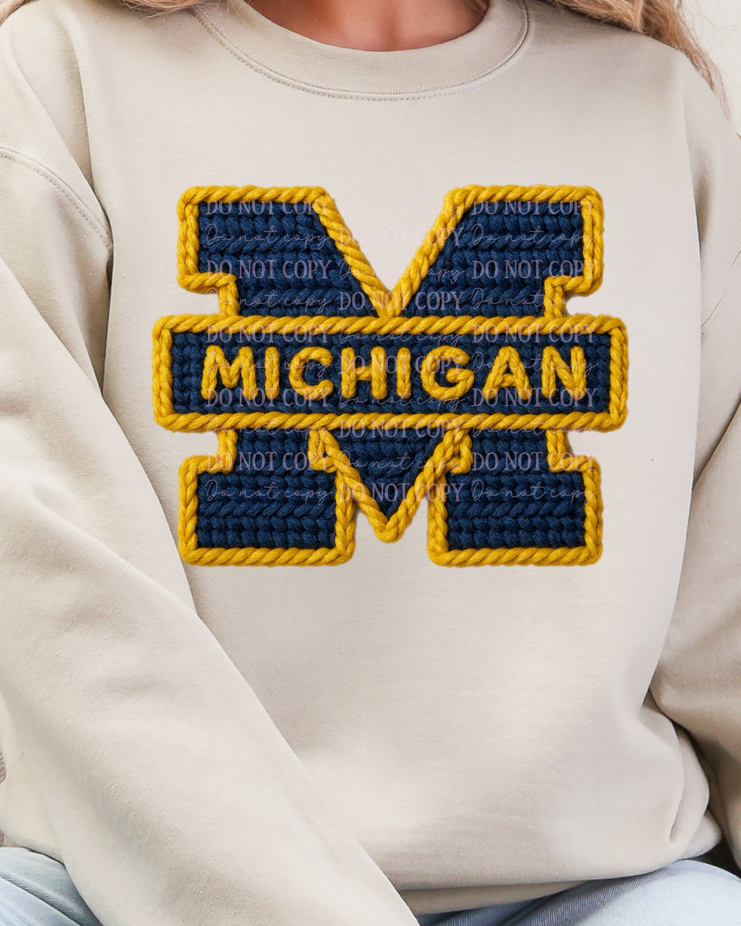 DTF Transfer Michigan Yarn