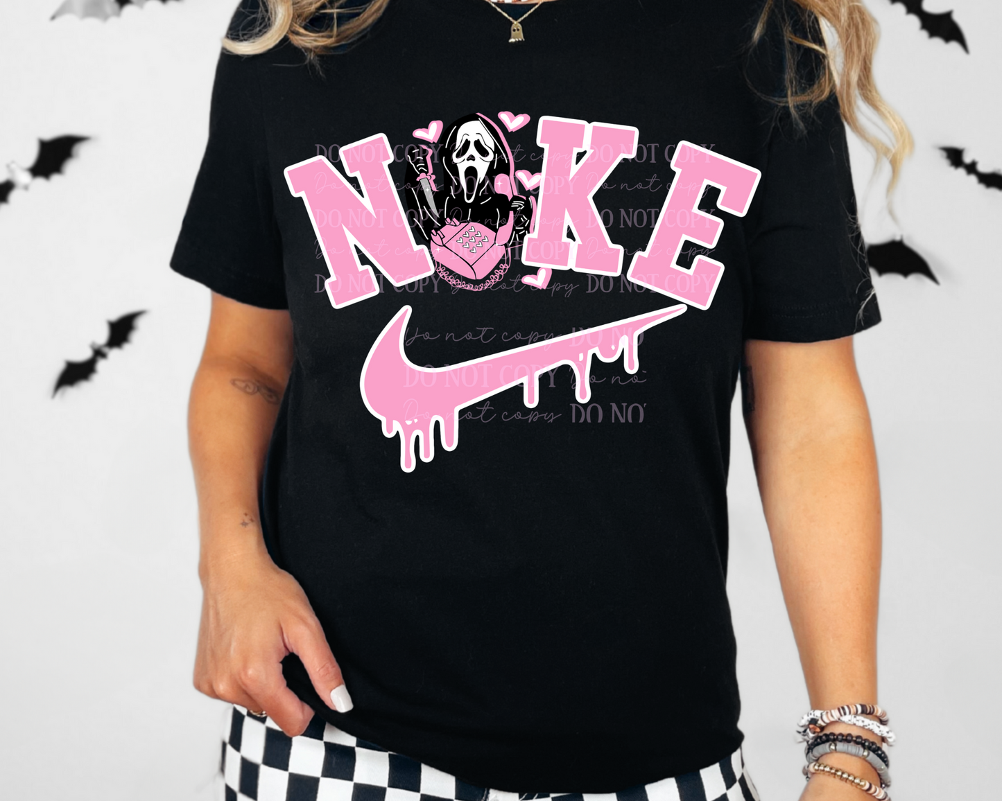 DTF Transfer Halloween Pink Scream