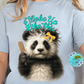 Panda Hair I Woke Up Like This T-shirt