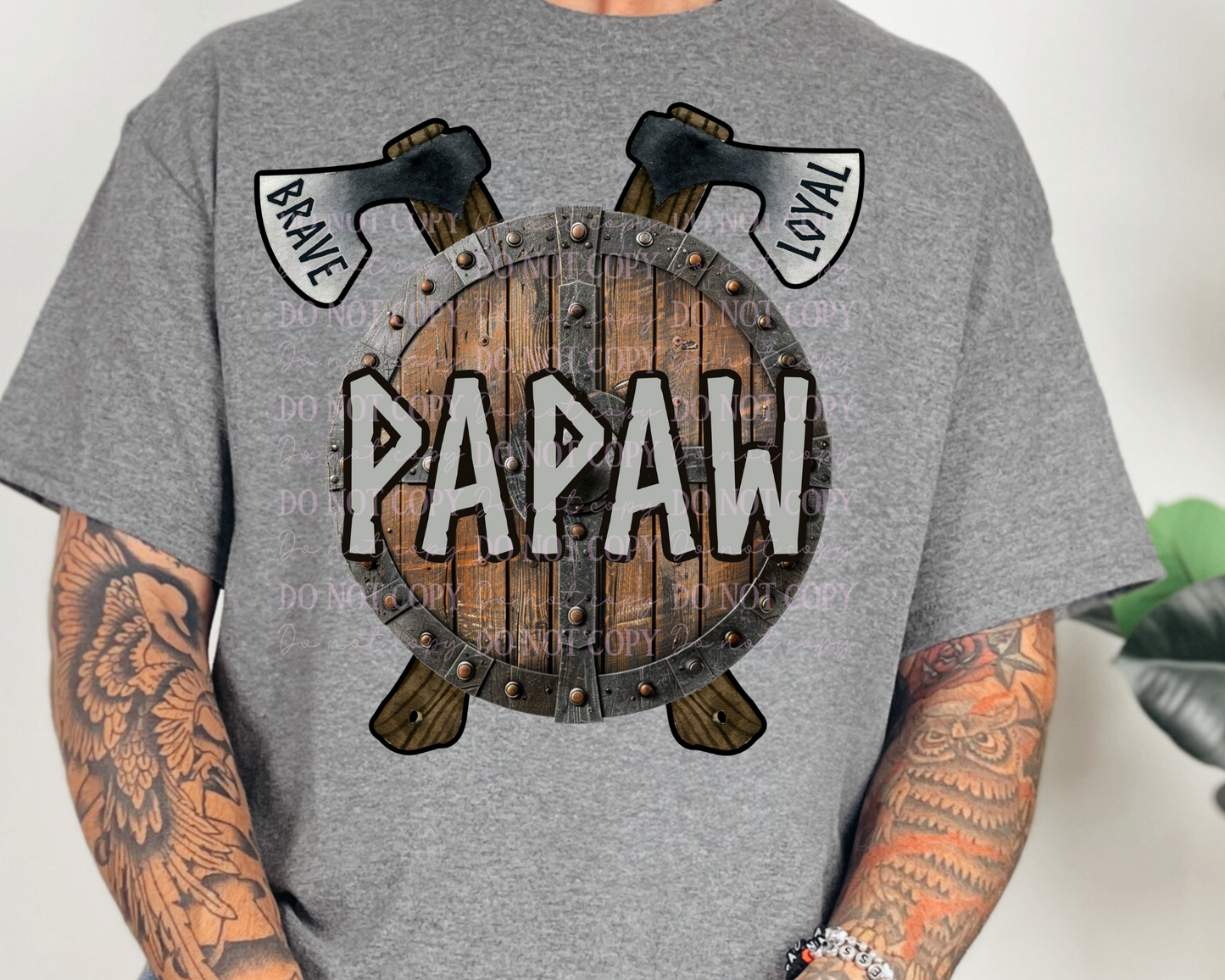 DTF Transfer Papaw Viking Armour
