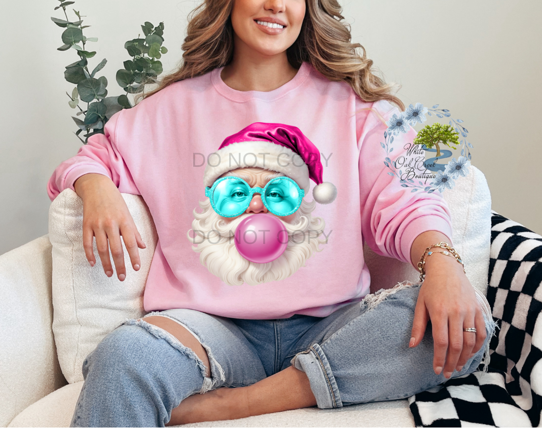 Pink Santa Bubblegum Sweatshirt