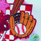 Baseball Sequin Oversized Hat Patch