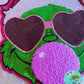 Grinch Bubblegum Chenille & Sequin 10” Iron-On Patch DIY