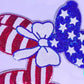 LARGE America Balloon Dog Sequin 11” Iron-On Patch