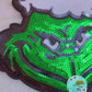 Grinch Sequin 11” Iron-On Patch DIY