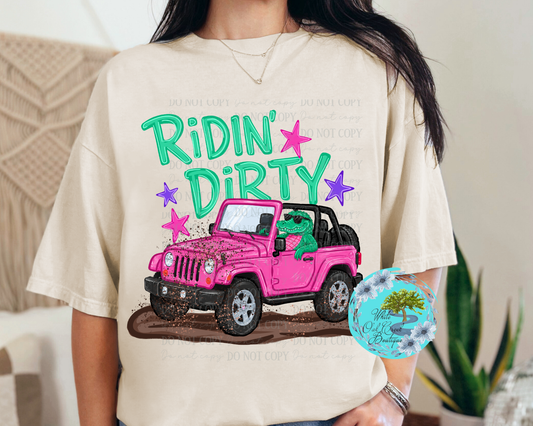 Riding Dirty off road Jeep T-Shirt