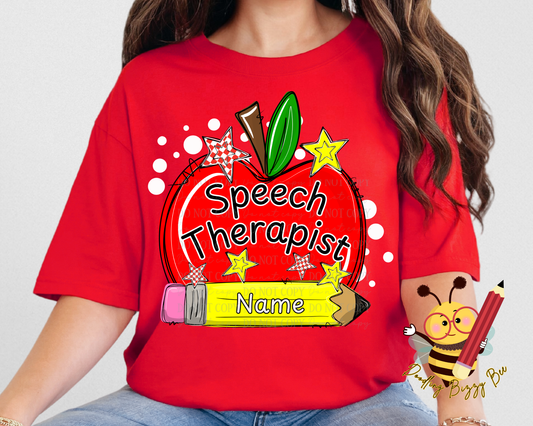 Speech Therapist Personalized T-Shirt