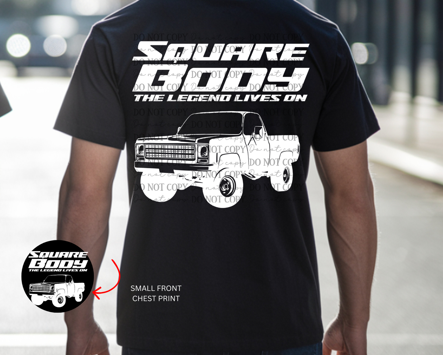DTF Transfers Square body Chevy