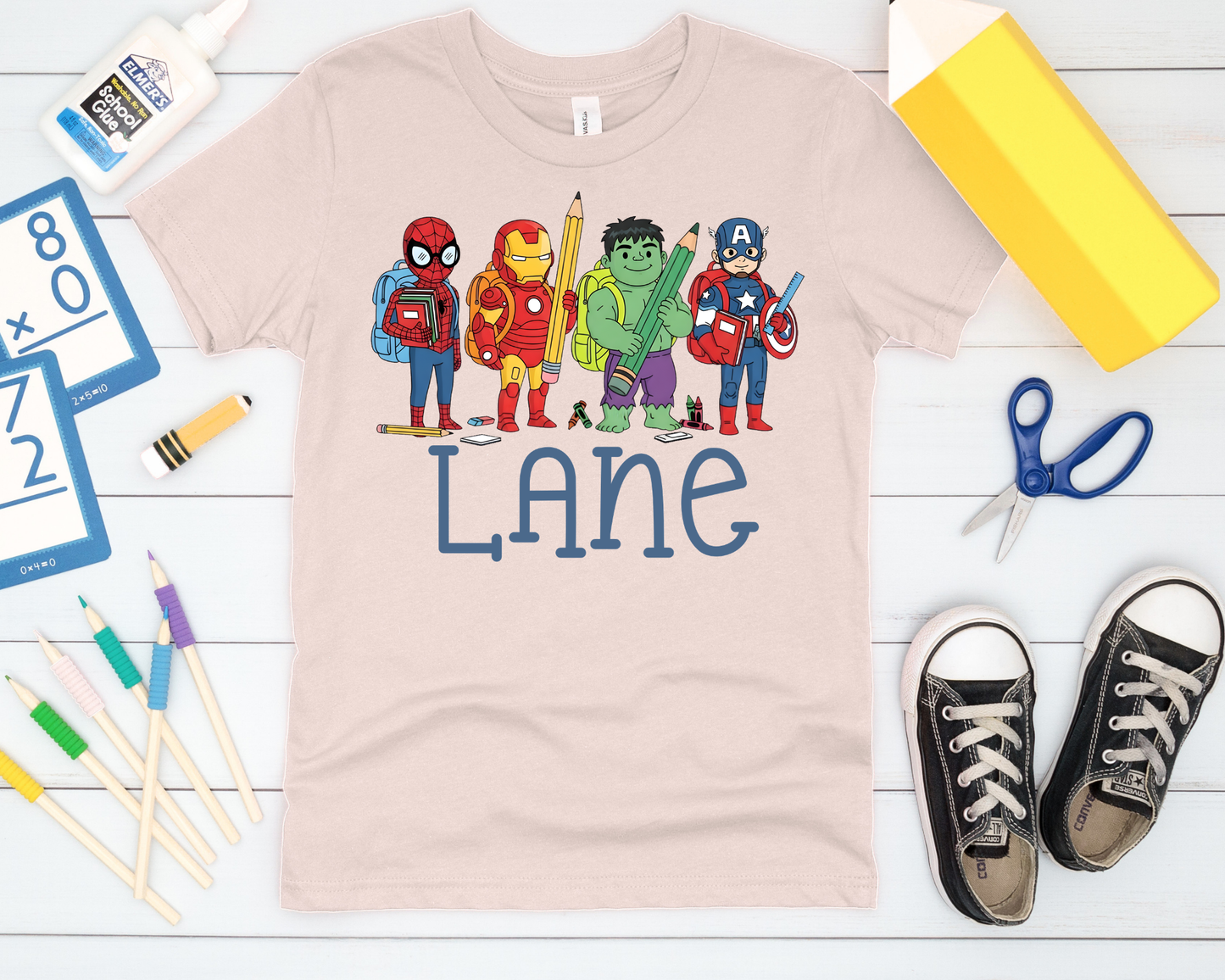 YOUTH Superhero's Backpack T-Shirt