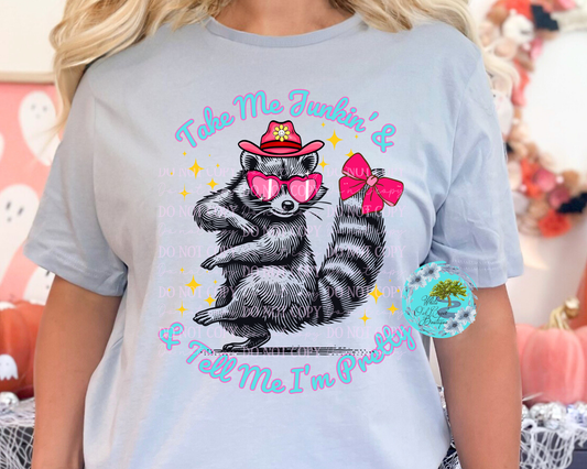 Raccoon Take Me Junkin T-Shirt